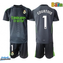 Real Madrid Thibaut Courtois #1 Keeper Tredjedraktsett Barn 2025-26 Kortermet (+ Korte bukser)